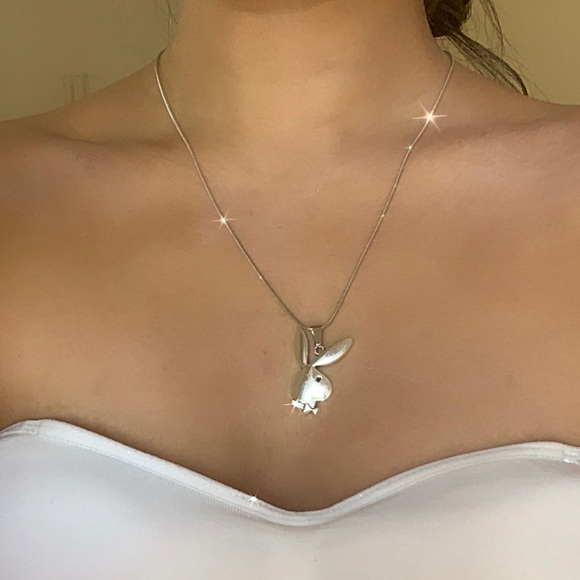 LAST ONE! playboy silver necklace✨ - Picture 4 of 8